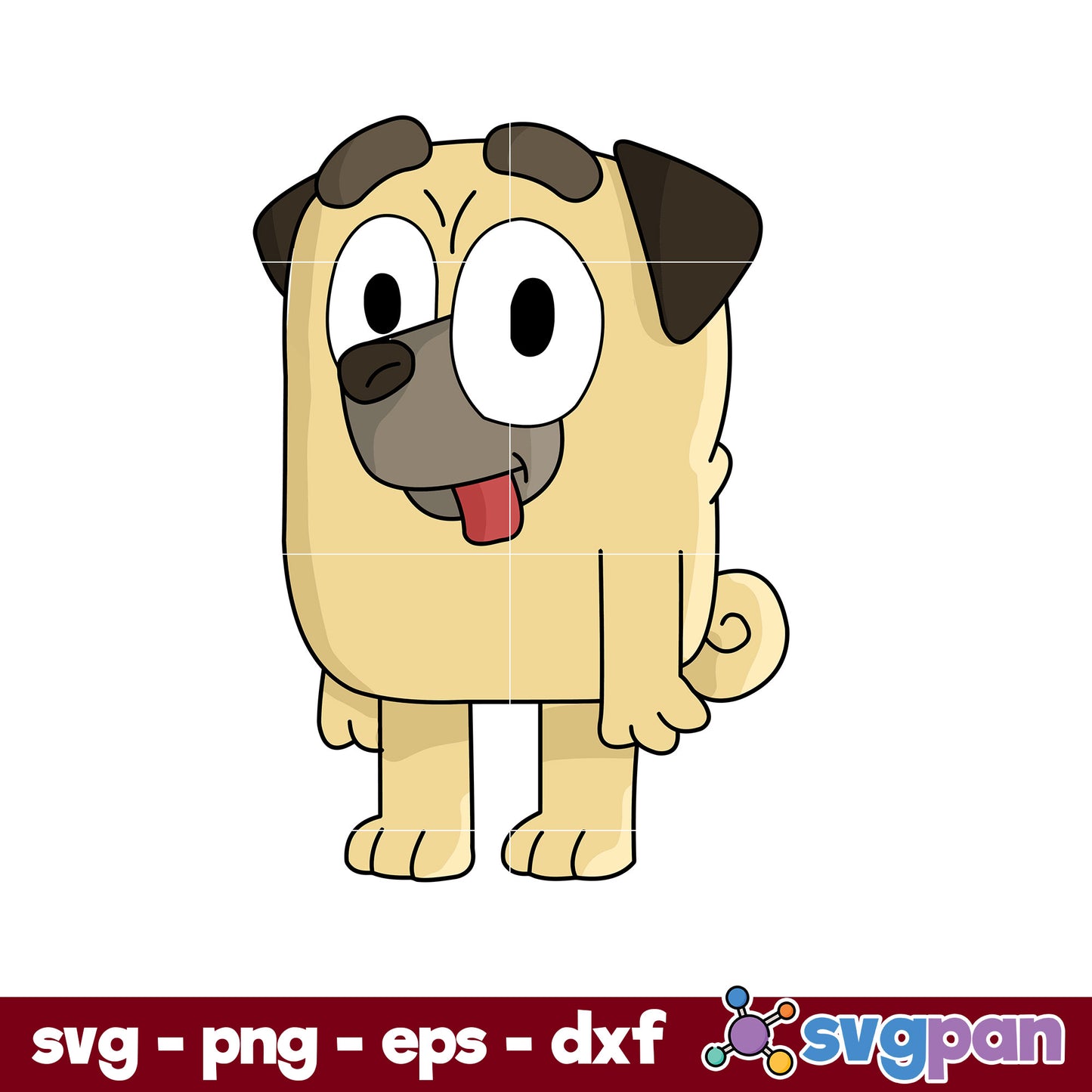 Buddy Bluey Friends SVG, Bluey SVG, Cartoon SVG Digital File.