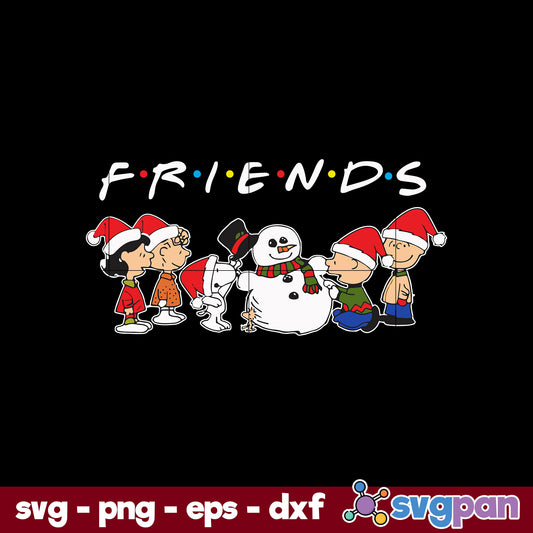Snoopy Friends Christmas SVG, Christmas SVG PNG DXF EPS File.
