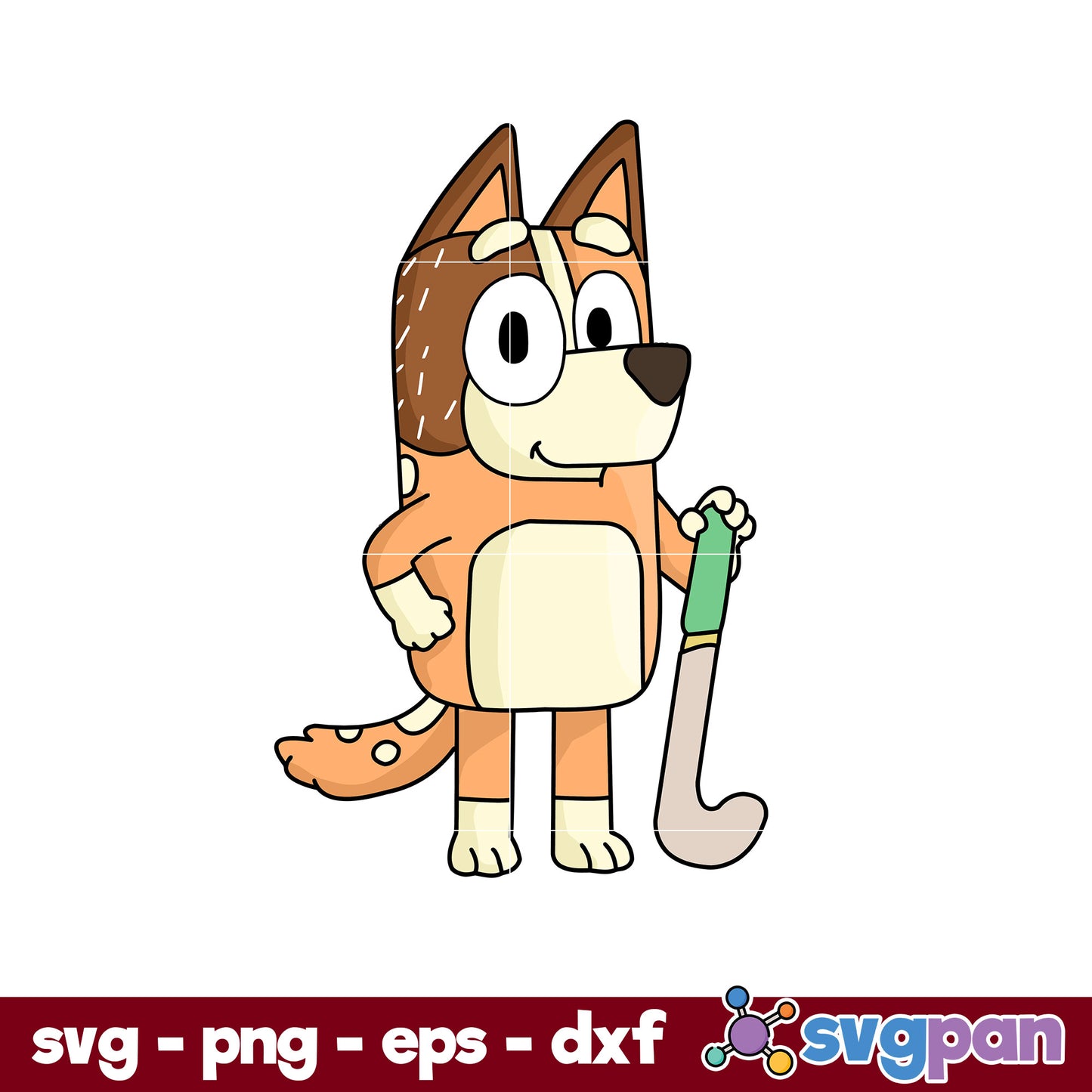 Chilli Bluey SVG, Mum Bluey SVG, Cartoon SVG PNG DXF EPS Digital.