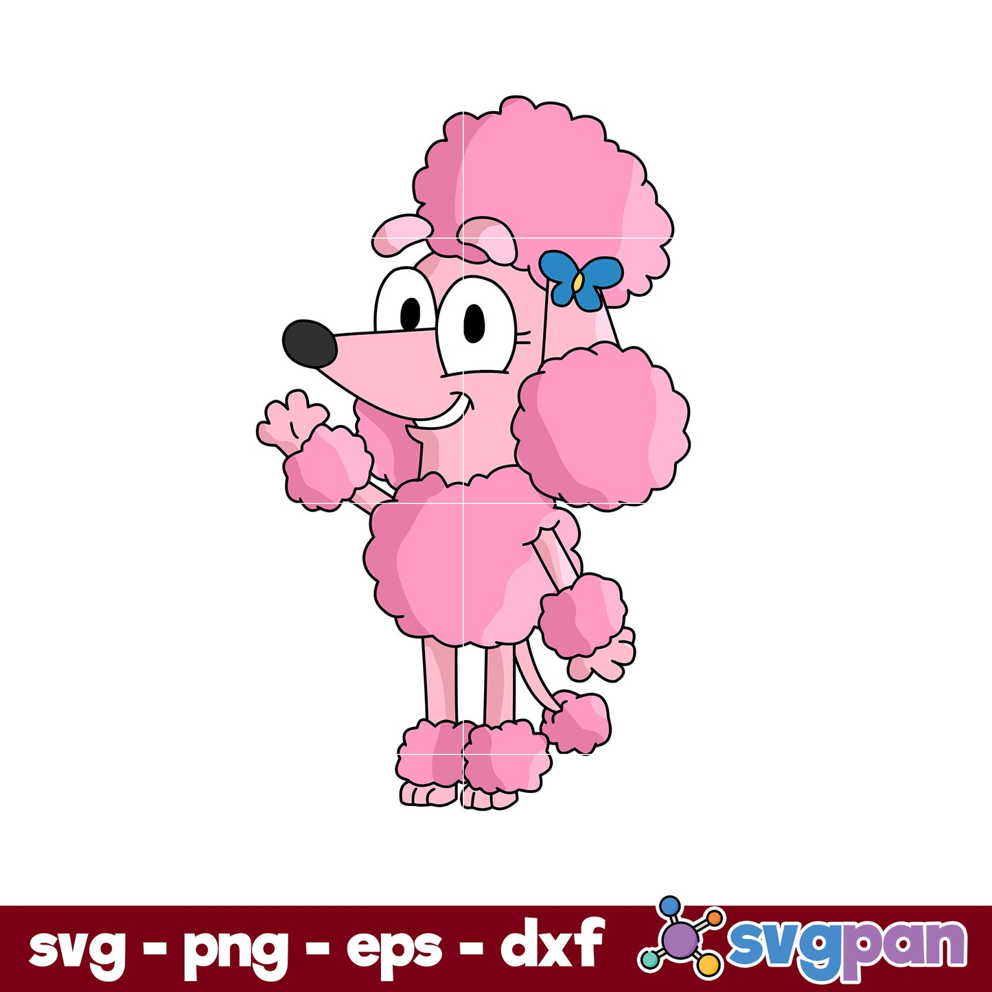 Coco Bluey SVG, Bluey SVG, Cartoon SVG PNG DXF EPS File.