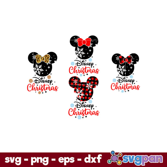 Mickey mouse Christmas SVG, Disney Christmas SVG PNG DXF EPS File.
