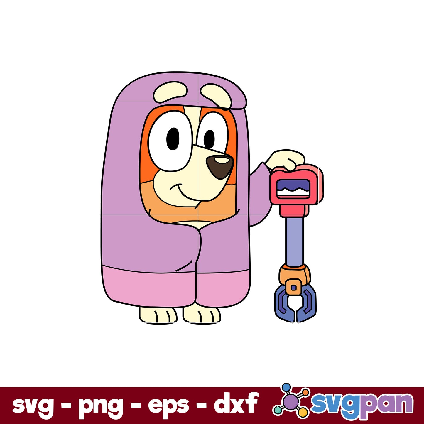 Granny Rita SVG, Bluey SVG, Cartoon SVG PNG DXF EPS File.