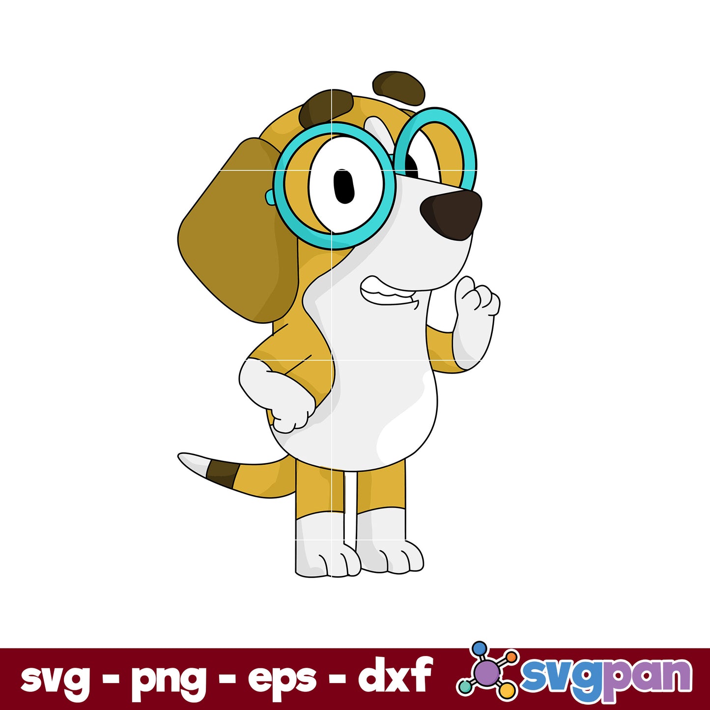 Honey Bluey SVG, Bluey SVG, Cartoon SVG PNG DXF EPS Digital File.