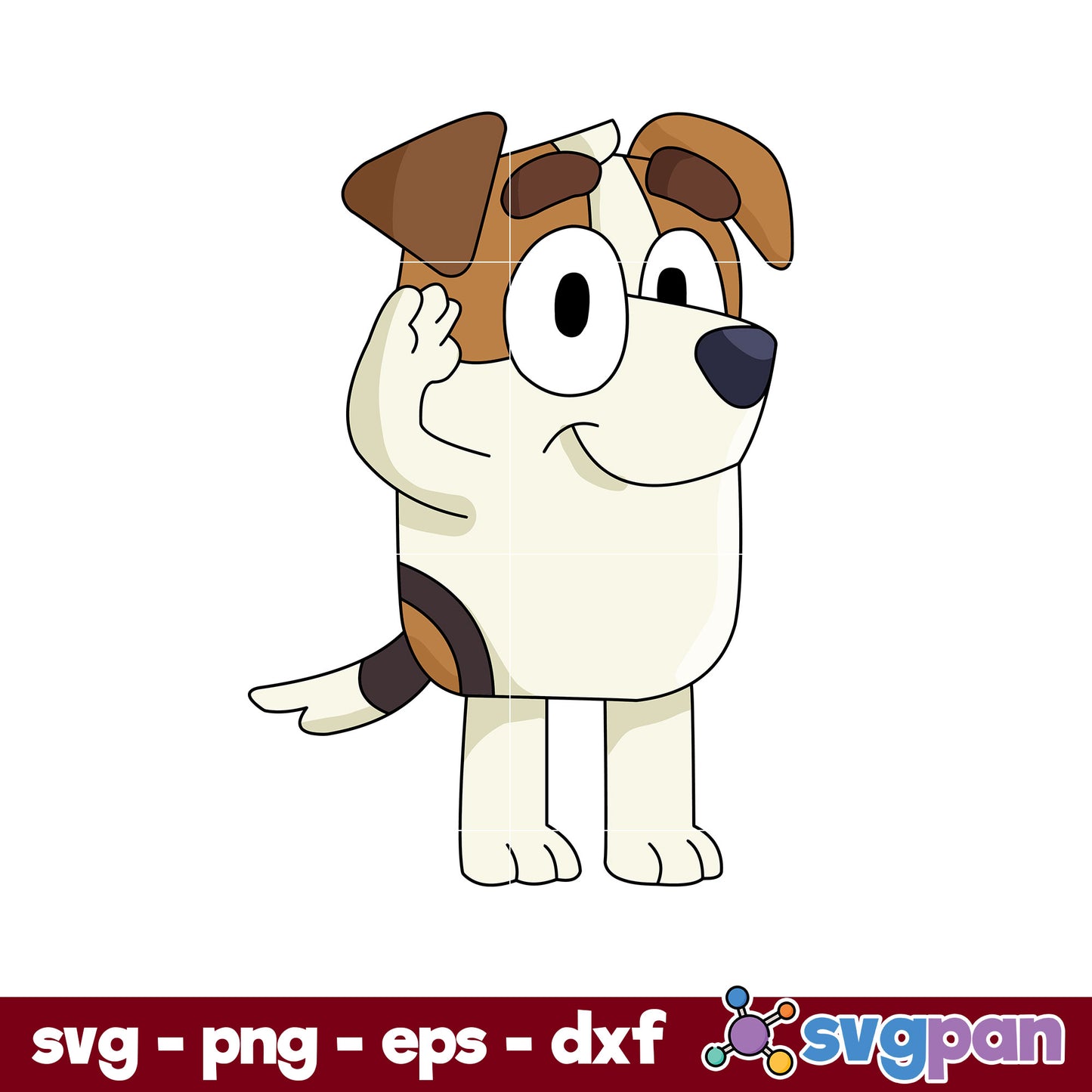 Jack Bluey SVG, Bluey SVG, Cartoon SVG PNG DXF EPS Digital File.