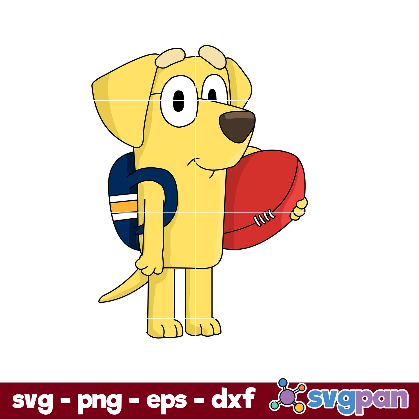 Lucky Bluey SVG, Bluey SVG, Cartoon SVG PNG DXF EPS File.