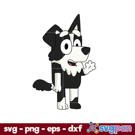 Mackenzie Bluey Dog SVG, Bluey SVG, Cartoon SVG Digital File.