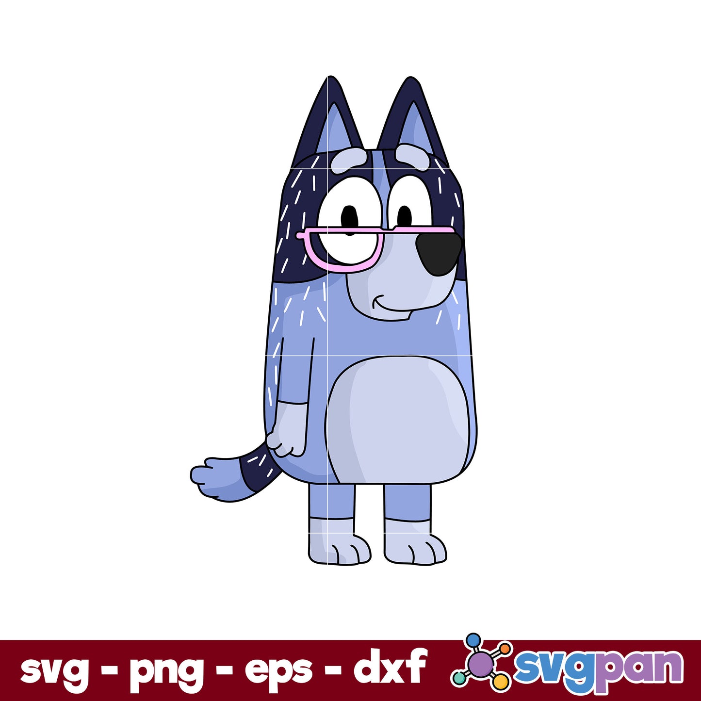 Nana Bluey SVG, Bluey SVG, Cartoon SVG PNG DXF EPS File.