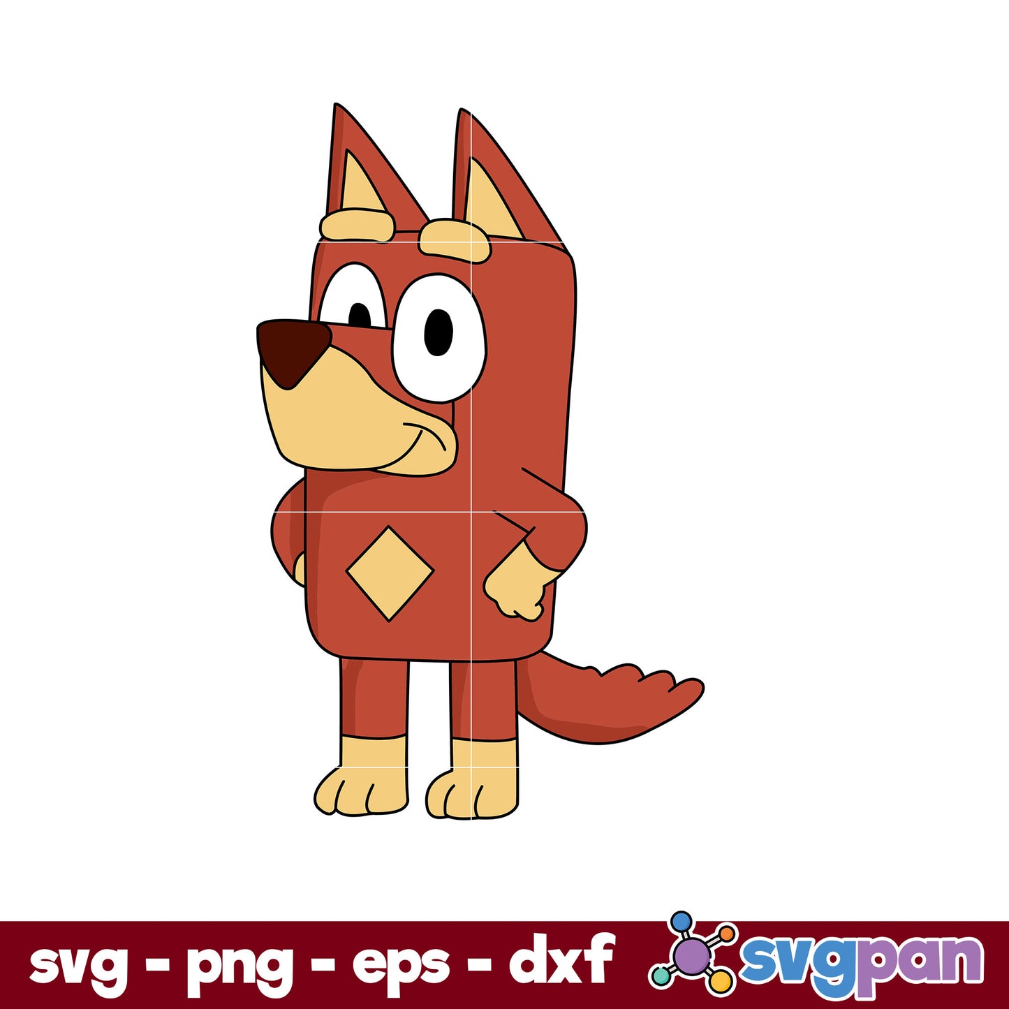 Rusty Bluey SVG, Bluey SVG, Cartoon SVG PNG DXF EPS File.