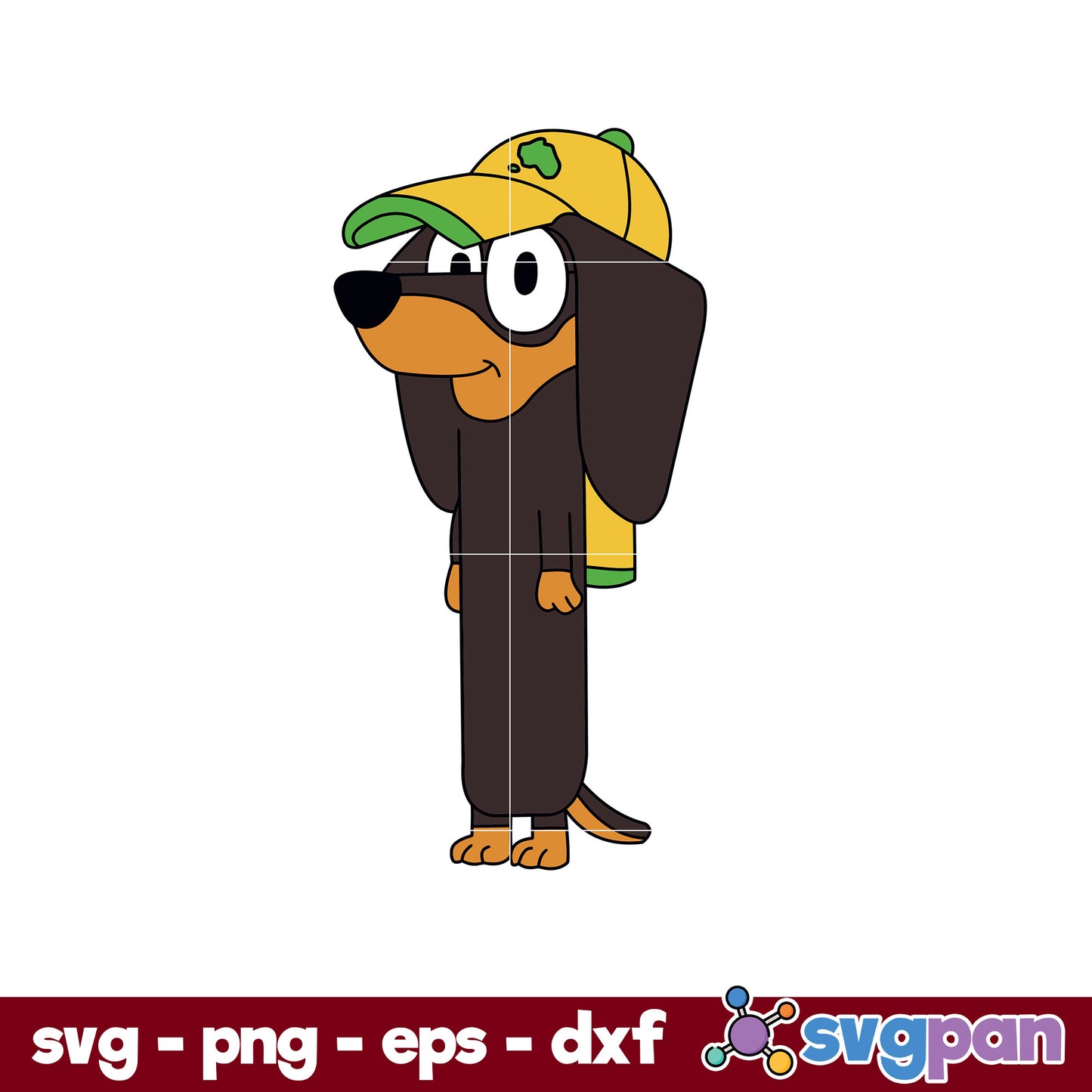 Snickers SVG, Bluey Dog SVG, Cartoon SVG PNG DXF EPS Digital File.