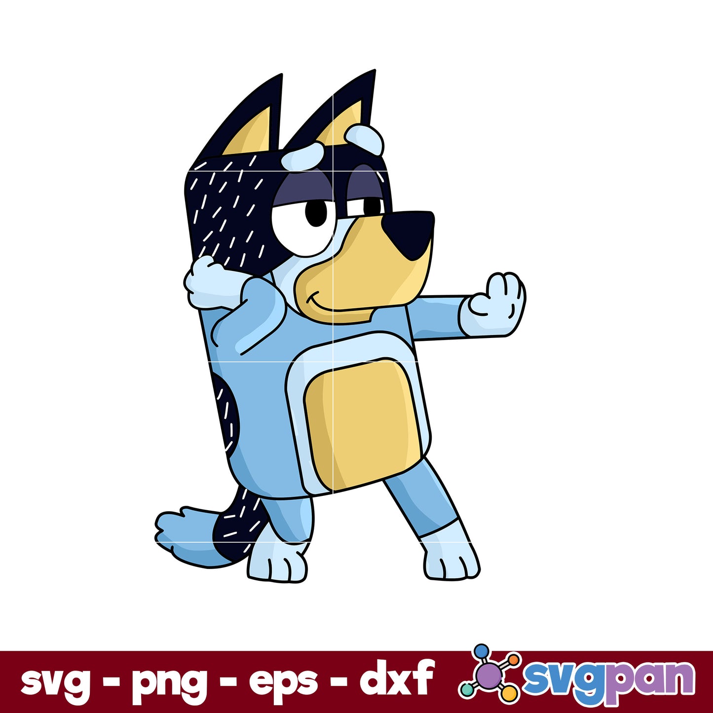 Bandit Heeler SVG, Bluey Dad SVG, Bluey SVG, Cartoon SVG Digital File.