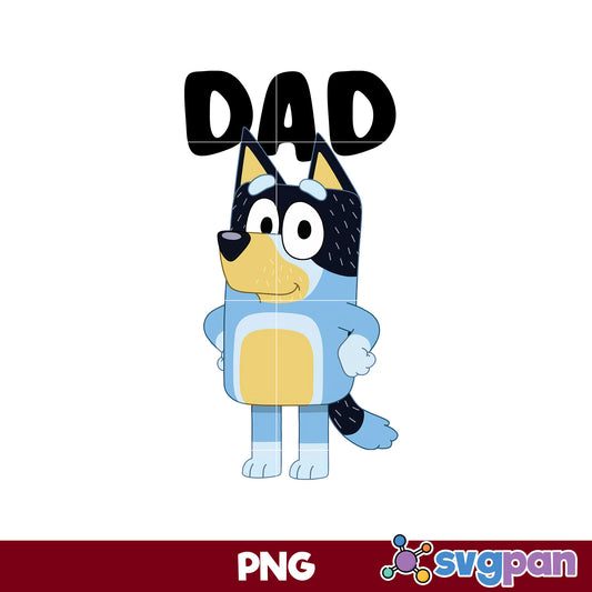 Dad Bluey PNG, Bluey PNG, Cartoon PNG Digital File.