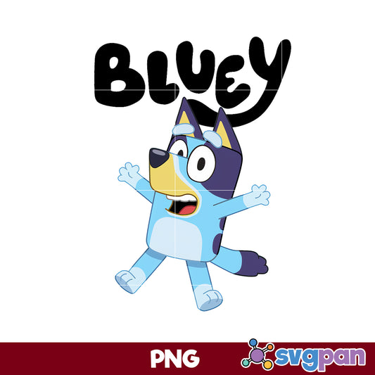 Jumping Bluey PNG, Bluey PNG, Cartoon PNG Digital File.