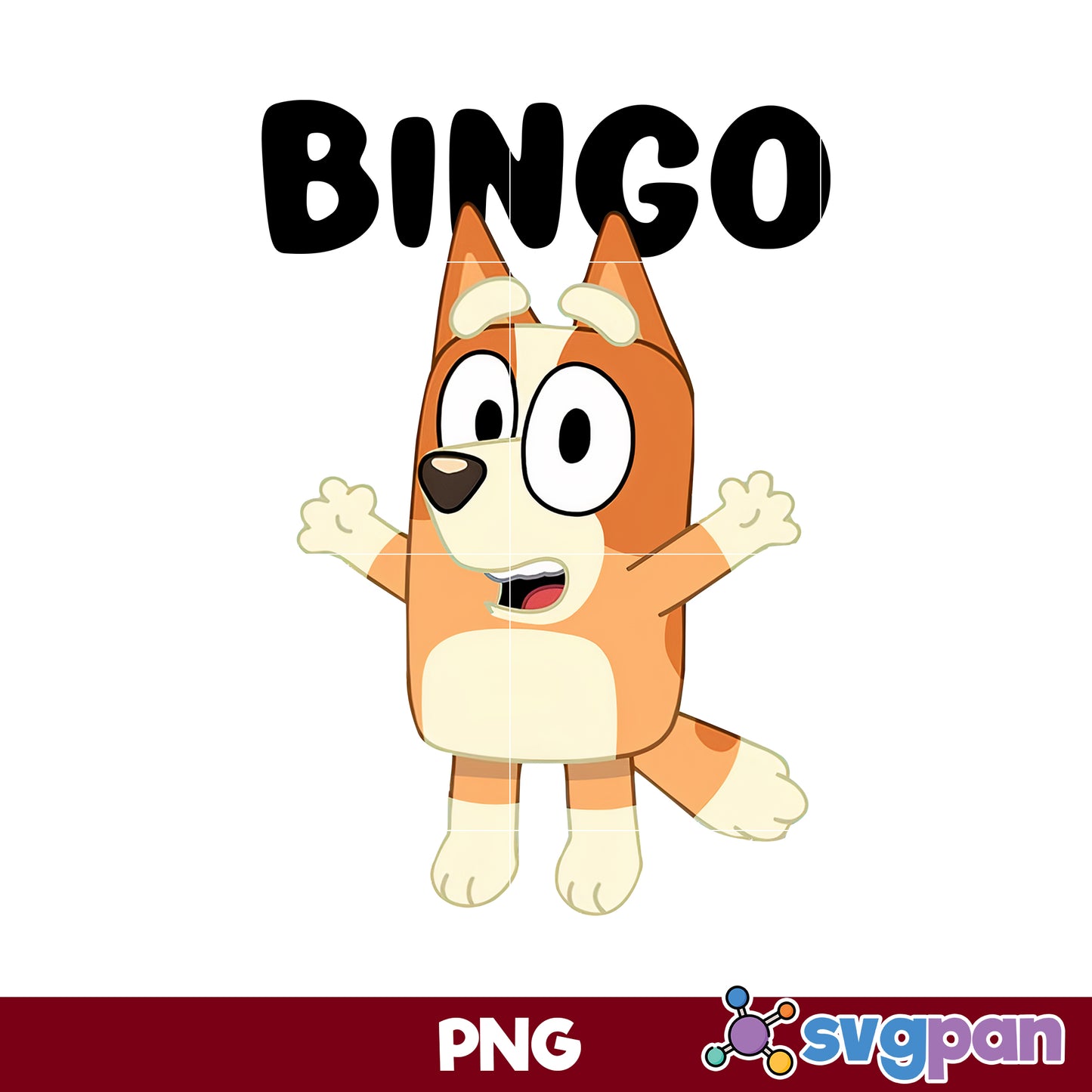 Bingo Dance Bluey Friend PNG, Bluey PNG, Cartoon PNG File.