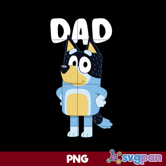 Bandit Dad Bluey PNG, Bluey PNG, Cartoon PNG File.