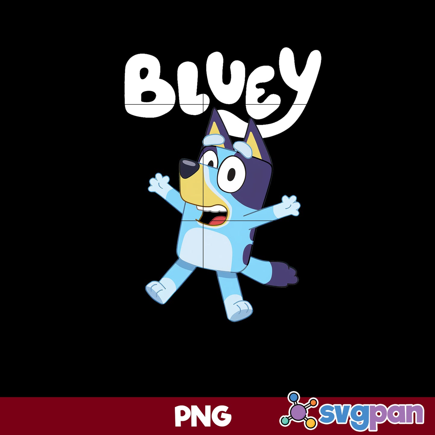 Bluey Dance PNG, Bluey PNG, Cartoon PNG Digital File.