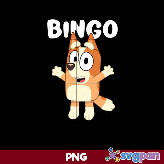 Jumping Bingo Bluey PNG, Bluey PNG, Cartoon PNG File.