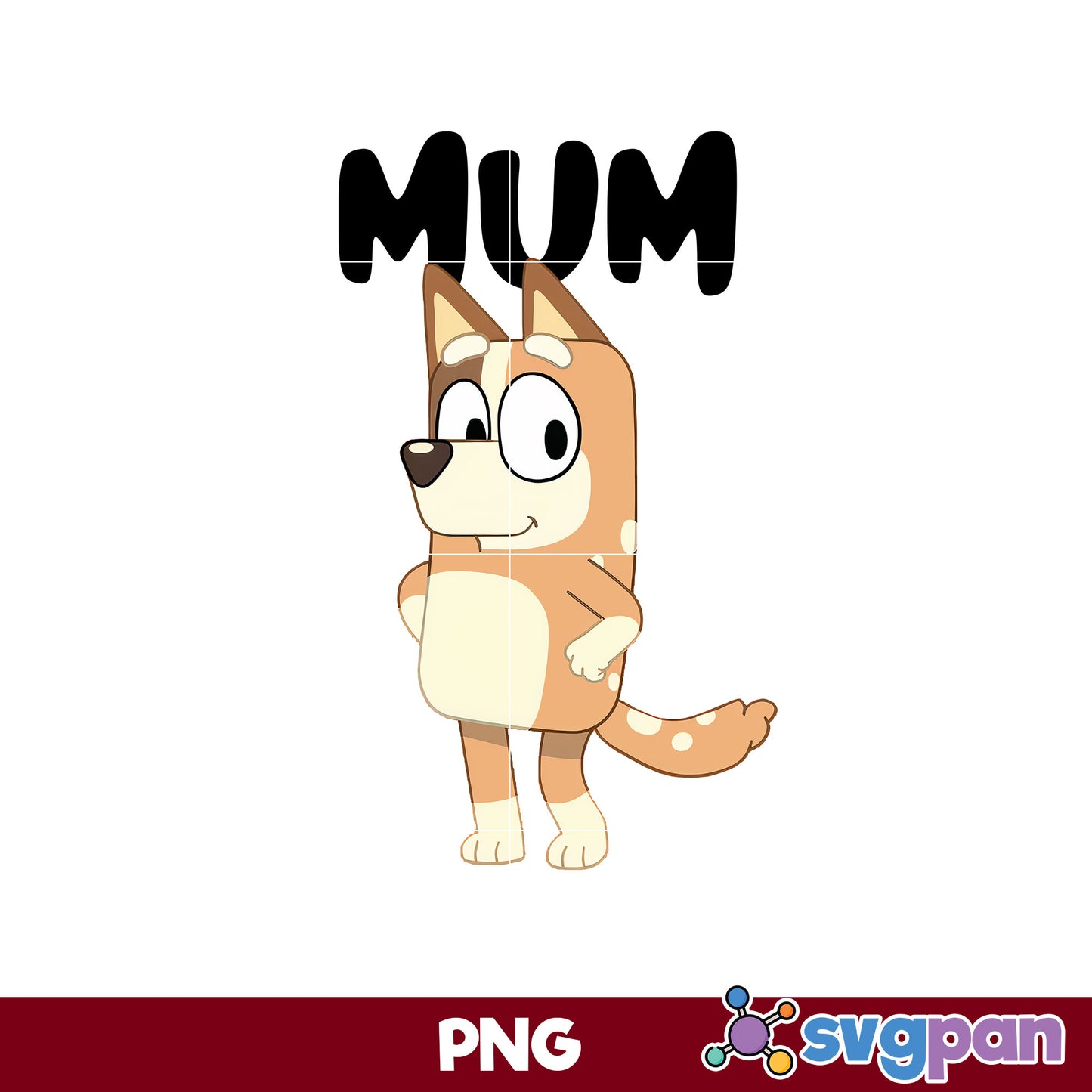 Chilli Mum Bluey PNG, Bluey PNG, Cartoon PNG File.