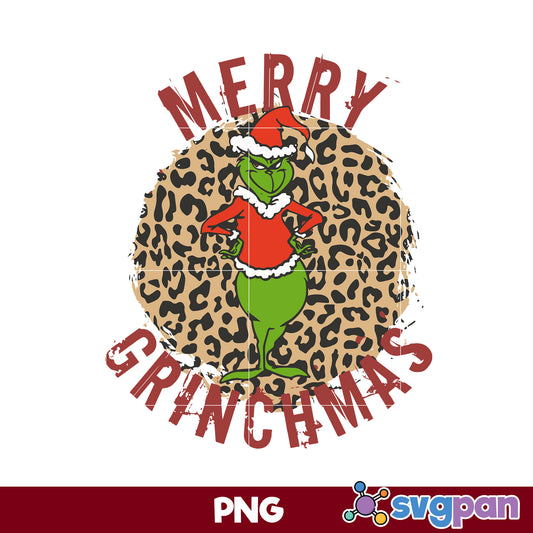 Merry Grinchmas PNG, Christmas PNG Digital File.