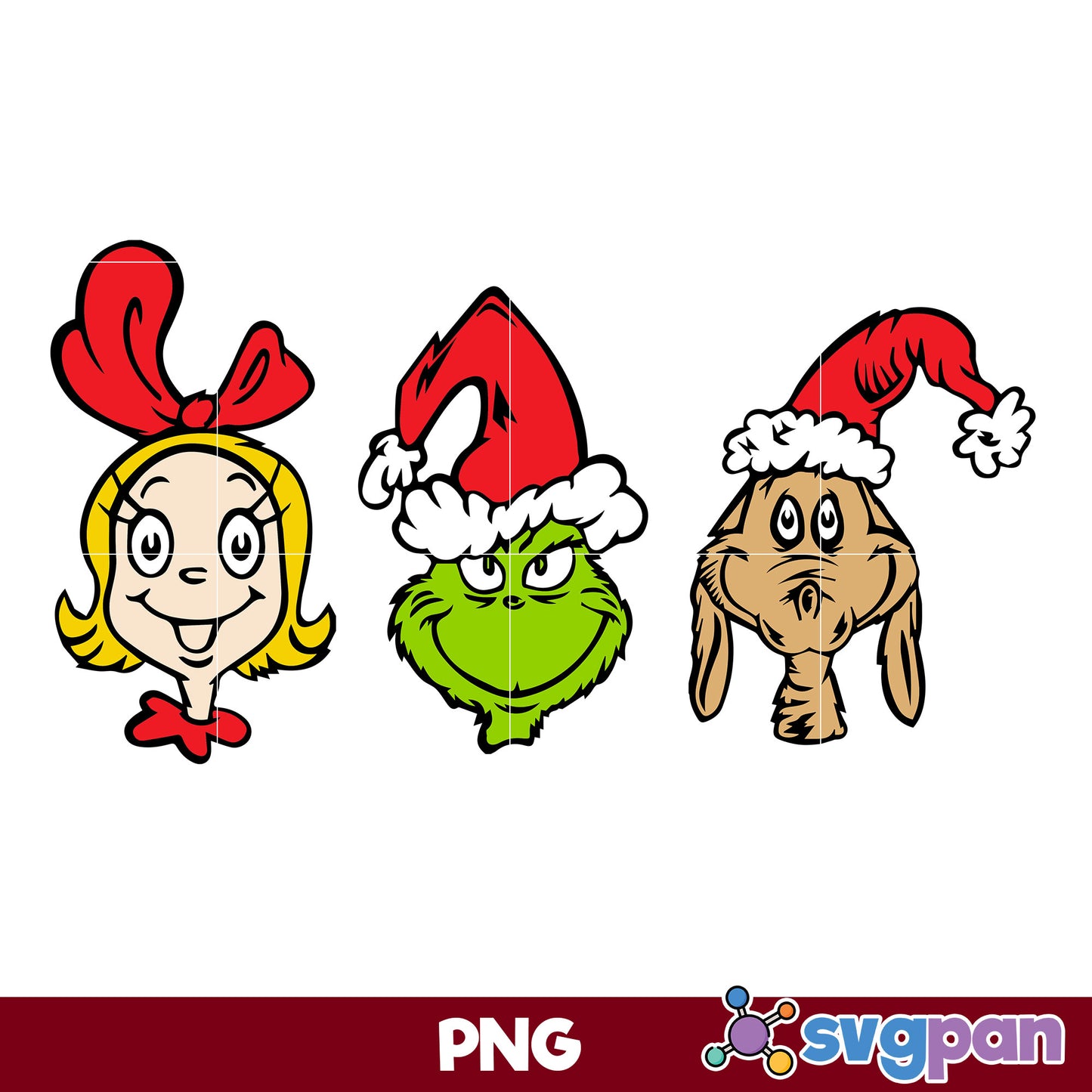 Grinch, Max And Cindy Lou Christmas PNG, Christmas PNG.