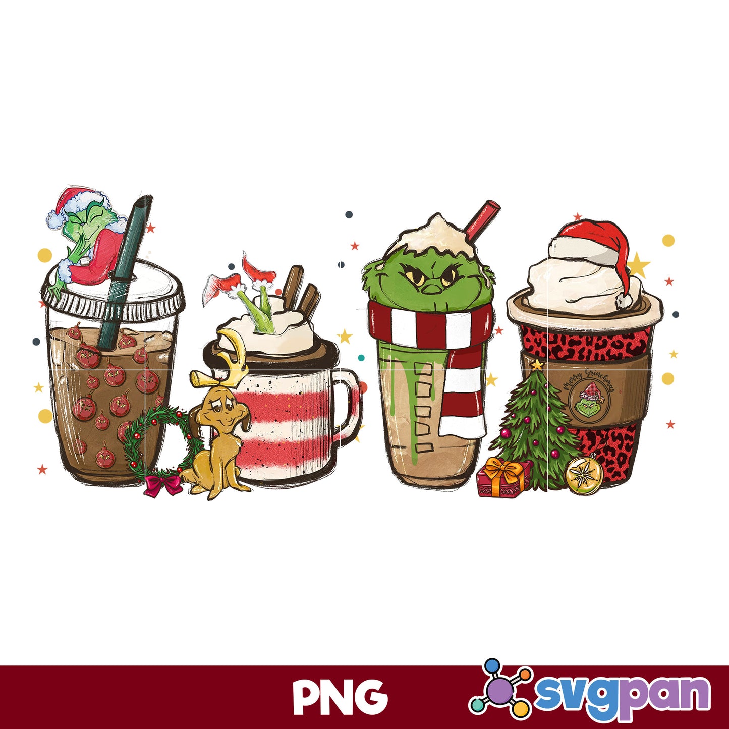 Grinch Coffee Christmas PNG, Grinch Christmas PNG, Christmas PNG.