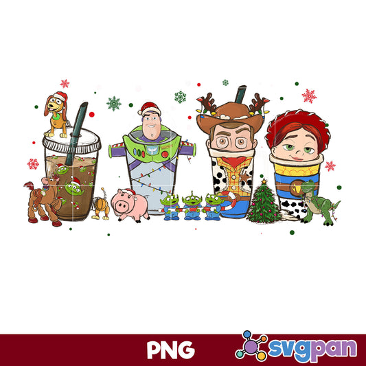 Toy Story Christmas Coffee PNG, Christmas Coffee PNG