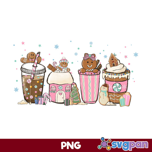 Gingerbread Christmas Coffee PNG, Christmas Coffee PNG, Christmas PNG