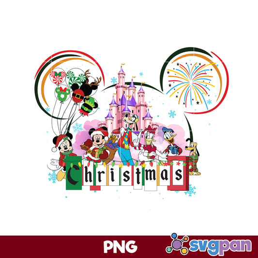 Disney Family Christmas PNG, Disney Christmas PNG, Christmas PNG File.