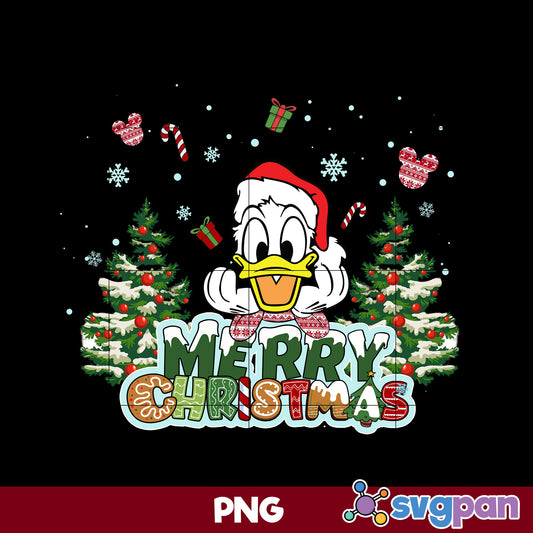Donald Duck Christmas PNG, Disney Christmas PNG, Christmas PNG File.