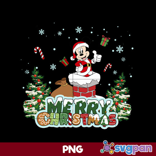 Mickey Santa Christmas PNG, Disney Christmas PNG Digital File.