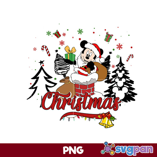 Disney Mickey Christmas PNG, Disney Christmas PNG, Christmas PNG File.