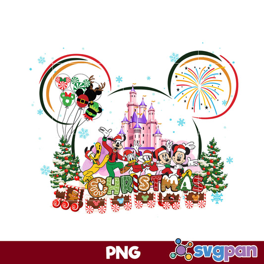 Disney Merry Christmas PNG, Christmas PNG Digital File.