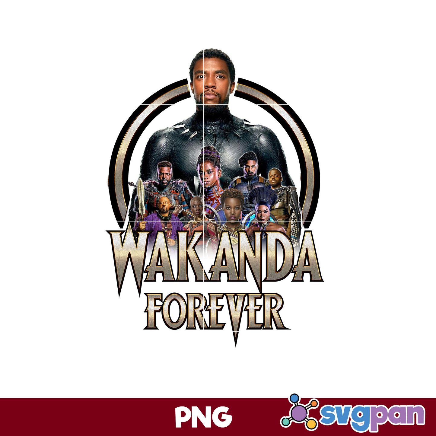 Wakanda Forever PNG, Black Panther Wakanda Forever 2022 PNG File